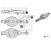 FEBI BILSTEIN 185607 Braccio oscillante, sospensione ruota