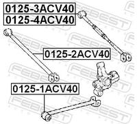 Barra Accoppiamento Per Sospensione Trasversale Posteriore SX Toyota Camry V40/
