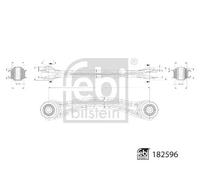 FEBI BILSTEIN 182596 Braccio oscillante, sospensione ruota