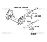 Braccio oscillante Braccio trasversale oscillante 8500 15578 TRISCAN per IVECO