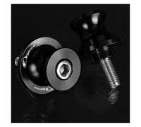 Braccio oscillante Cursori Stand Moto Per F650CS DAKAR SCARVER ABS HP2 EnduRo Megamoto SPORT S Vite Per Supporto Slider Per Forcellone CNC Da 8 Mm Per Moto(8MM Black LOGO)