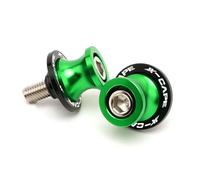Braccio oscillante Cursori Stand Moto Per Moto Morini XCape 650 X 650X Accessori Per Moto, Viti Per Supporto Slider Per Forcellone Posteriore In Alluminio CNC(8MM Green)