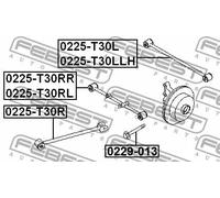 FEBEST 0225-T30RR Braccio oscillante, sospensione ruota
