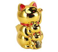 Braccio Oscillante del Gatto Portafortuna, Maneki Neko Simpatico Gatto Agitatore a Energia Solare per Fortuna, Denaro e Buona Fortuna Gatto Agitatore Fengshui Ornamento Braccio