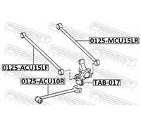 FEBEST 0125-MCU15LR Braccio oscillante, sospensione ruota