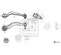 FEBI BILSTEIN 185574 Braccio oscillante, sospensione ruota