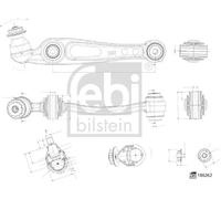 FEBI BILSTEIN 186262 Braccio oscillante, sospensione ruota