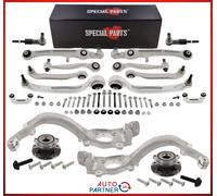 Braccio oscillante Set Rinforzato + Nocca Frontale per Audi A6 4F 85mm Ruota VA