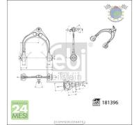 Braccio oscillante sospensione Febi Anteriore Sx Sinistro per CHRYSLER 300C Tou