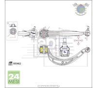 Braccio oscillante sospensione Febi Dx Destro per AUDI Q5