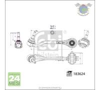 Braccio oscillante sospensione Febi Sx Sinistro per BMW 3 G20 G80 G28 330 320 3