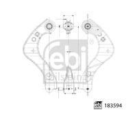 Braccio oscillante, Sospensione ruota Assale posteriore Dx per SUZUKI TOYOTA TOY