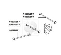 Braccio oscillante Sospensione ruota PER Nissan X-Trail 2.0 4x4 206 KW 280 CV