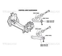 TRISCAN 8500 15578 Braccio oscillante, sospensione ruota