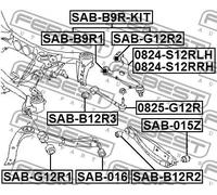 Braccio oscillante Superiore Braccio trasversale oscillante 0824-S12RRH FEBEST