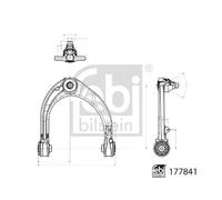 FEBI BILSTEIN 177841 Braccio oscillante anteriore per