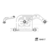 FEBI BILSTEIN 184817 Braccio oscillante, sospensione ruota