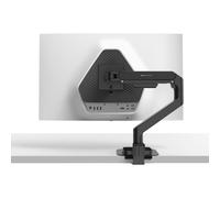 BenQ Ergo braccio con molla a gas supporto monitor per schermi fino a 45'' & 20 kg, installazione rapida, non oscilla, morsetto superiore e base con gommino, piastra di rinforzo, VESA 75x75 &100x100