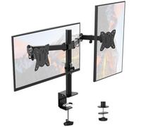 BRACCIO PER MONITOR DOPPIO GB2001-2 SUPPORTO REGOLABILE IN ALTEZZA PER PC ERGONO
