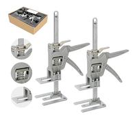 Braccio per risparmiare lavoro, 2 pezzi, sollevatore per attrezzi manuali con scala a braccio, risparmio di forza con funzione di sollevamento finemente regolabile, per mobili, porte, armadi, ceramica