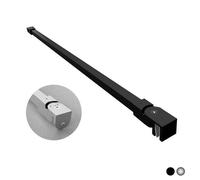 BRACCIO PER WALK IN QUADRO 2 TESTE SNODABILI cm 45 Cromo
