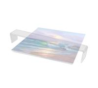 Braccio poggiamani - ponte trasparente, strumento di supporto artistico | 44 x 5,5 cm, stabilizzatore non regolabile con presa ergonomica, per la pittura per disegnare linee, demo per insegnanti