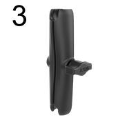 Ram Mount Long / 6", braccio a doppia presa male Nero