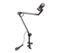 Braccio RGB Microfono, Braccio Microfono Ruotabile Regolabile con Morsetto di Montaggio da Scrivania, modalità RGB di Controllo App, Adattatore da 3/8 "5/8", per i Giochi