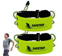 Braccio riflettente da corsa, attrezzatura riflettente, 19,8 x 32 cm, fascia leggera regolabile, cinghia elastica di sicurezza per allenamenti sportivi notturni, escursionismo, ciclismo, jogging