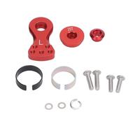 Braccio Servo RC 25T, Braccio Salvaservo L in Metallo con Forza Regolabile per Veicolo Telecomandato 1/10, Precisione di Sterzata Migliorata (rosso)