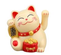 Braccio solare del gatto fortunato che increspa | Lucky Waving Wealth Cat | Cute Cat con energia solare, gatto cinese vivido e affascinante, decorazione cinese dei gatti fortunati, gatto fortunato