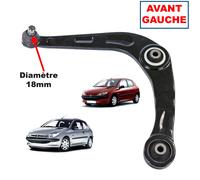 Braccio Sospensione Anteriore Sinistro Per Peugeot 206 NEWPARTS 18mm ROTULA