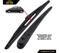 Spazzola Braccio D'Essuie Vetro Posteriore Copertura per Peugeot 207 06-15