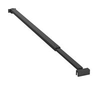 Braccio Stabilizzatore per Box Doccia Walk-in Doppio Snodo 180° Estensione 70-110 cm in Elegante Acciaio Nero Opaco Matt