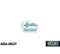 Braccio superiore per porte a ventola Assa Abloy art. AC8