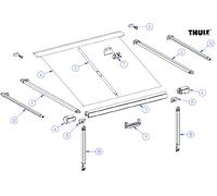 Braccio telescopico thule a destra per tenda da sole omnistor 1200 2,3 - 3,25 metri - ricambio thule 1500602978