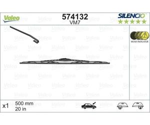 Braccio Tergicristallo Chrysler Voyager 94-01 Valeo OEM 574132 500 mm
