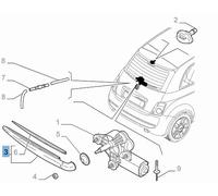 BRACCIO TERGITORE POSTERIORE PER JEEP RENEGADE ORIGINALE 52078899