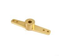 Braccio timone a doppia direzione da 3,1 mm, 4,1 mm, 5,1 mm, in lega di alluminio, oro per modello RC di auto, barca con fori di fissaggio laterali, funzione di trasmissione sull'asse di uscita