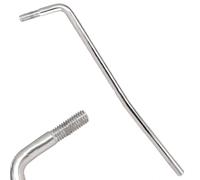Braccio tremolo a vite per chitarra elettrica per Whammy Bar 6 mm di ricambio in metallo, compatibile con ponte tremolo, scegliere tra argento, nero o oro punta per (argento)
