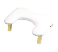 Braccio unghie Rest, lussuoso PU in pelle Peso a forma di up. Tech per unghie, comodo cuscino ergonomico per gli amanti della bellezza e appassionati di manicure, bianco