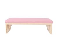 Braccio unghie Resta Cuscino Professionista PU MASSO PU CULLO A MANO Cuscino Ergonomico per salone di nail art e tecnico per unghie fai -da -te home usa materiale in legno (Pink)
