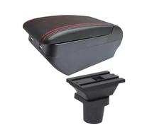 Braccio Vano Portaoggetti Per Toyota Per Hybrid Per Yaris Per Vitz Accessori Per Auto Retrofit Interni Scatola Portaoggetti Bracciolo Con Ricarica USB(H red line 4USB)