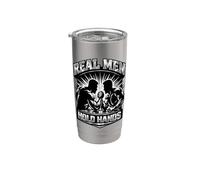 Braccio Wrestling Due Uomini Muscolosi Arm-Wrestle Grip Hook Pin Bicchiere termico in acciaio inox doppia parete