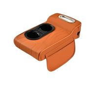 Braccioli Auto Cuscino Del Bracciolo Per L'interno Dell'auto Copertura Console Centrale Con 2 Portabicchieri Borsa Laterale Per Scatola Dei Fazzoletti Bracciolo Centrale(Orange)