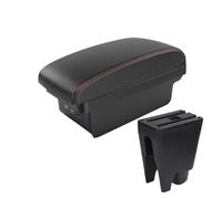 Braccioli Auto Per BYD Per F0 Box Bracciolo Interno Auto Centrale Scatola Portaoggetti USB Decorazione Auto-styling Box Bracciolo Centrale(B1 Black red 3 USB)