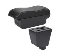 Braccioli Auto Per Clio 4 3 III IV 2010-2020 Box Bracciolo Per Auto Accessori Per Portaoggetti Portacenere Superficie Curva Bracciolo Centrale(B3 Black white 3USB)