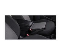 Braccioli Auto Per Fiat Per Panda II Modello Scatola Portaoggetti A Doppio Bracciolo Vano Cruscotto Auto Con Portabicchieri Porta USB Bracciolo Centrale(B-Black black line)