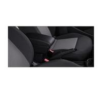 Braccioli Auto Per Fiat Per Panda II Modello Scatola Portaoggetti A Doppio Bracciolo Vano Cruscotto Auto Con Portabicchieri Porta USB Bracciolo Centrale(A-Black black line)