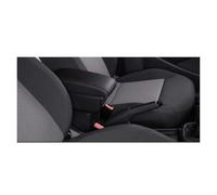 Braccioli Auto Per Fiat Per Panda II Modello Scatola Portaoggetti A Doppio Bracciolo Vano Cruscotto Auto Con Portabicchieri Porta USB Bracciolo Centrale(B-Black red line)